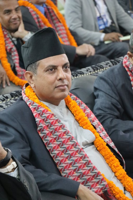 Dr. Tilak Ram Acharya at official Lumbini Buddhist University programme archive 2020