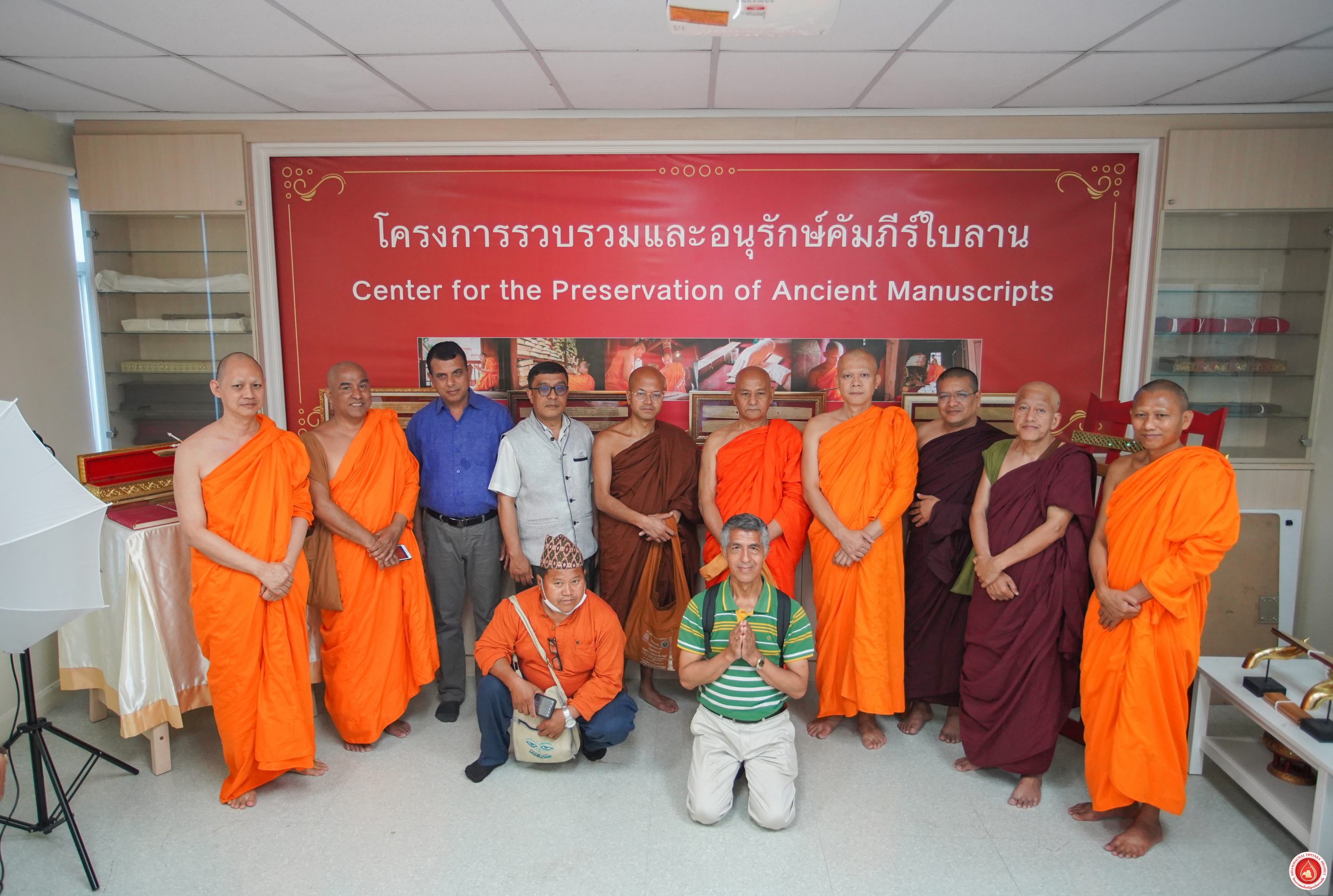Dr. Tilak Ram Acharya at official ceremony Lumbini Buddhist University Nepal