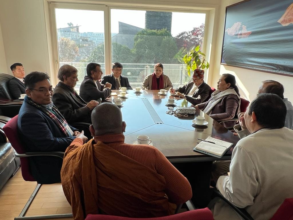 Lumbini Buddhist University delegates at Nepal Embassy Seoul Korea 2024