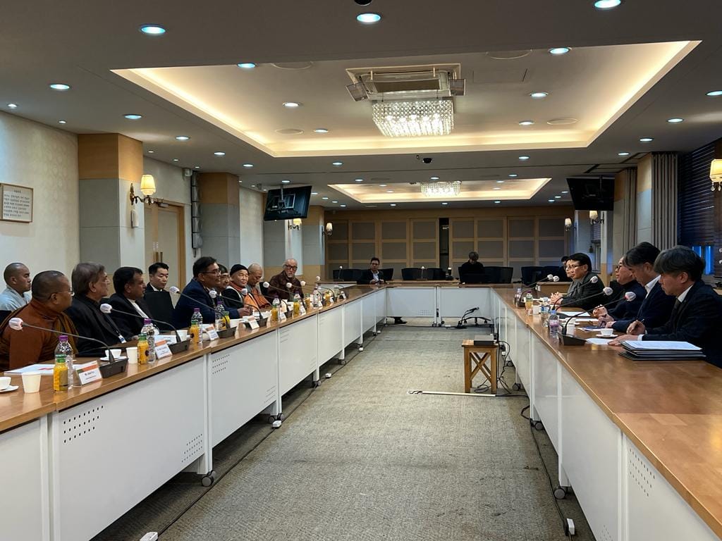 Lumbini Buddhist University delegation at Nepal Embassy Seoul South Korea