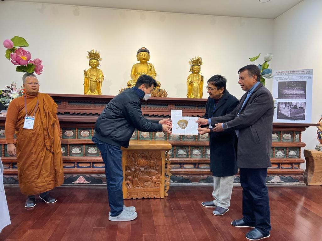 Official delegation visit at Nepal Embassy Seoul by Lumbini Buddhist University