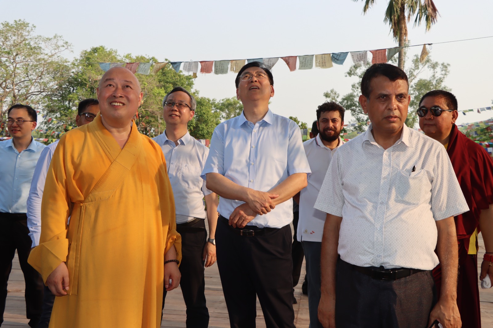 Dr. Tilak Ram Acharya at official programme Lumbini Buddhist University archive