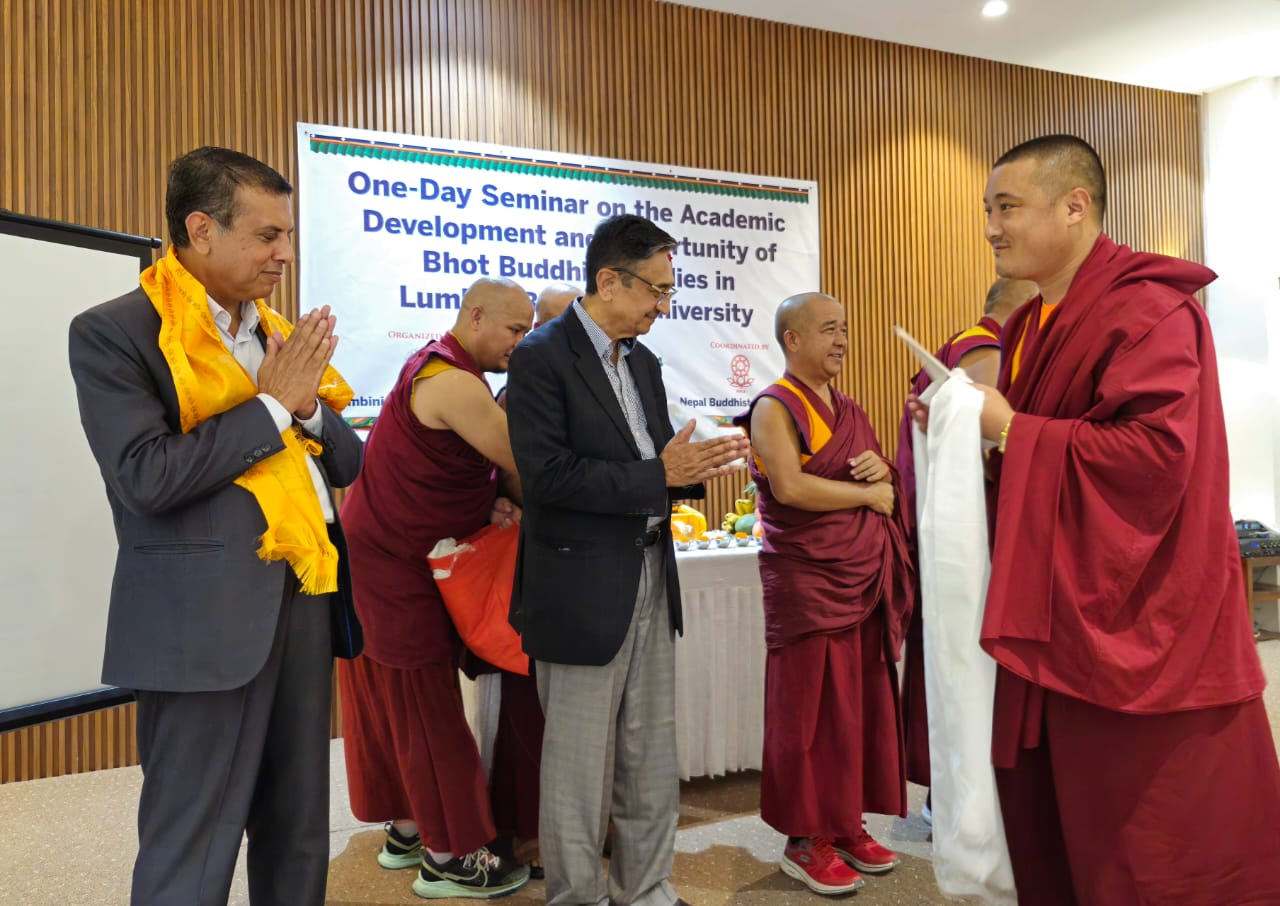Tilak Ram Acharya and Lumbini Buddhist University