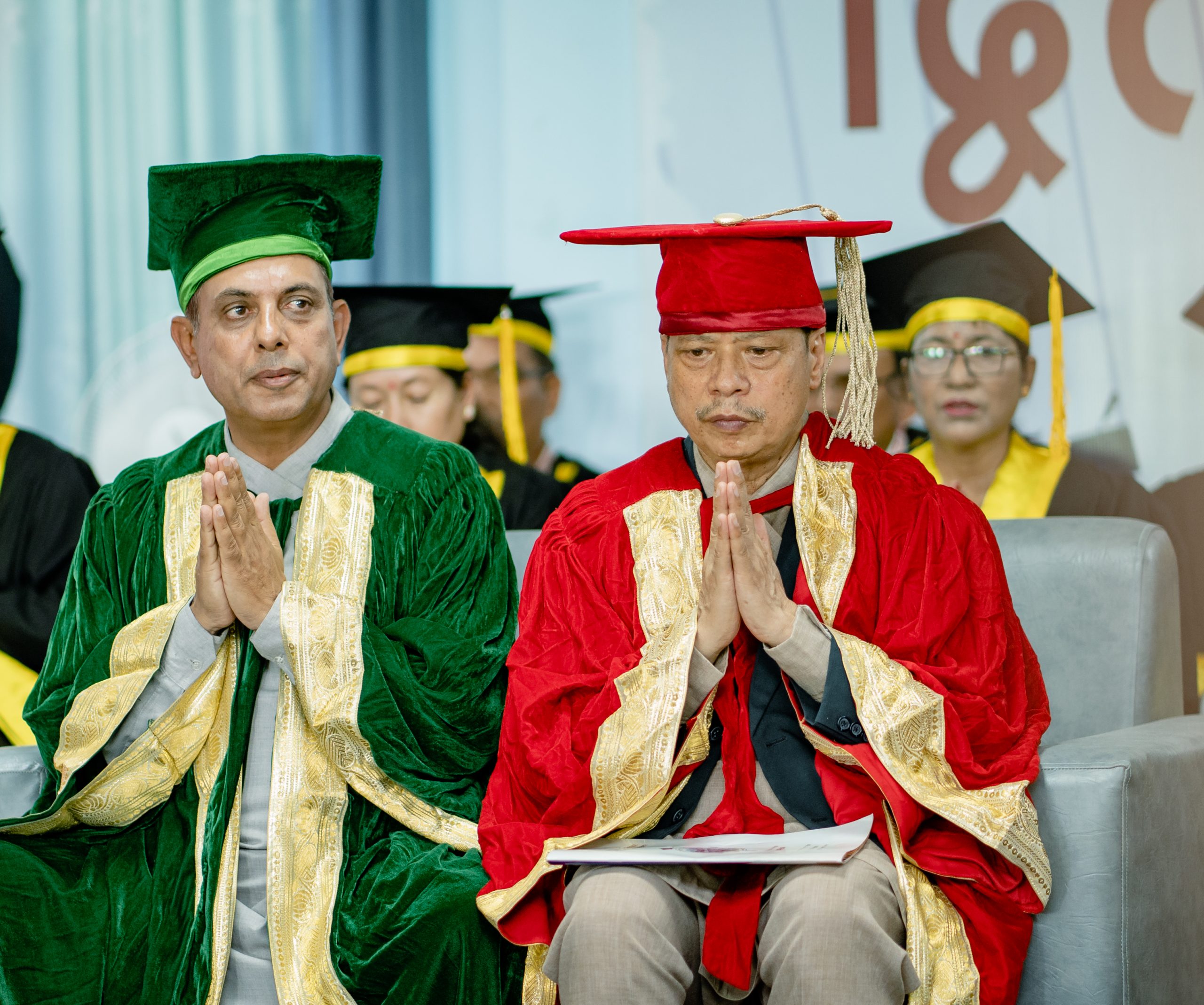 Academic procession at Lumbini Buddhist University Second Convocation ceremony 2079 BS