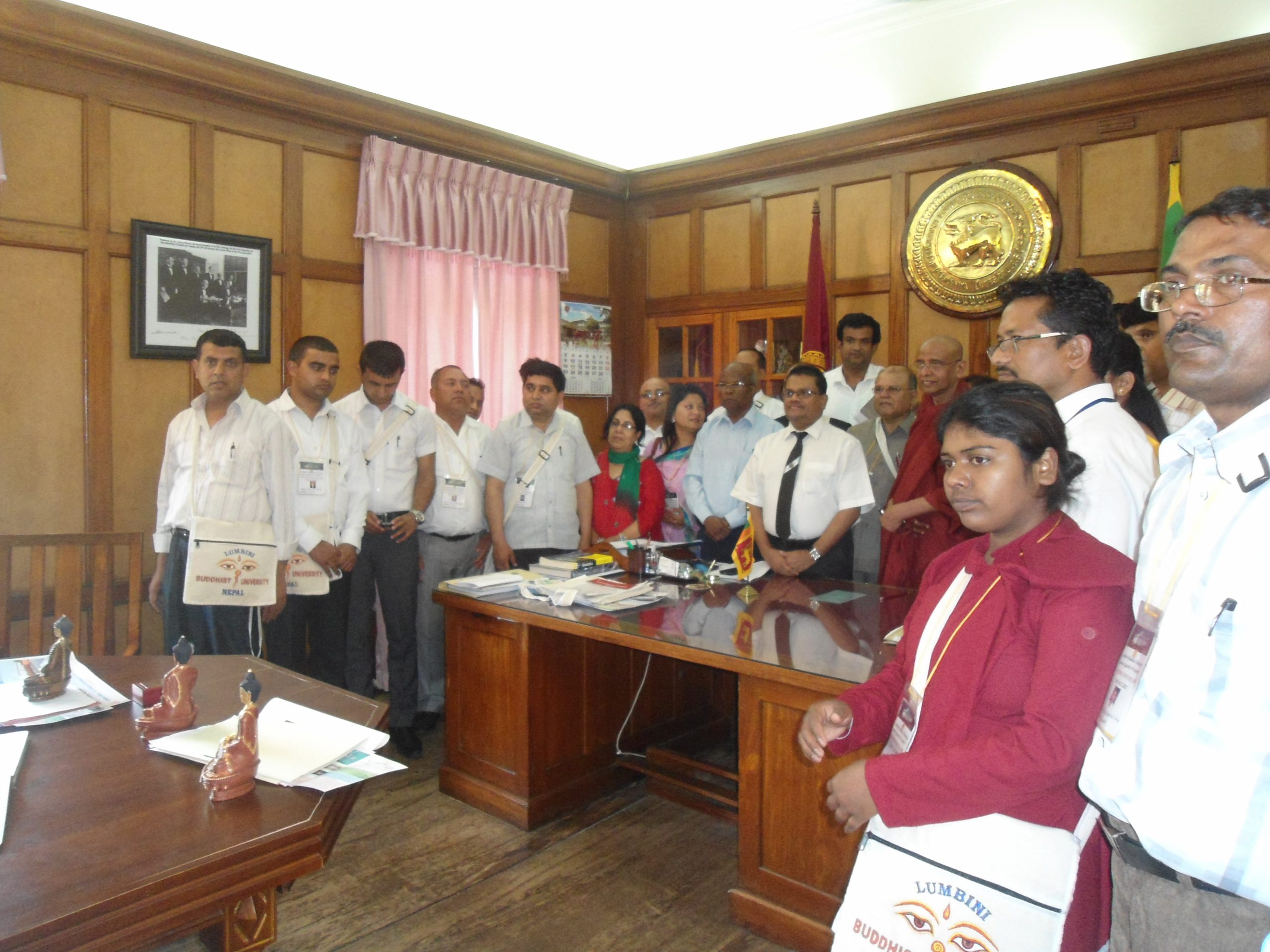 Lumbini Buddhist University delegation official visit and meeting in Sri Lanka