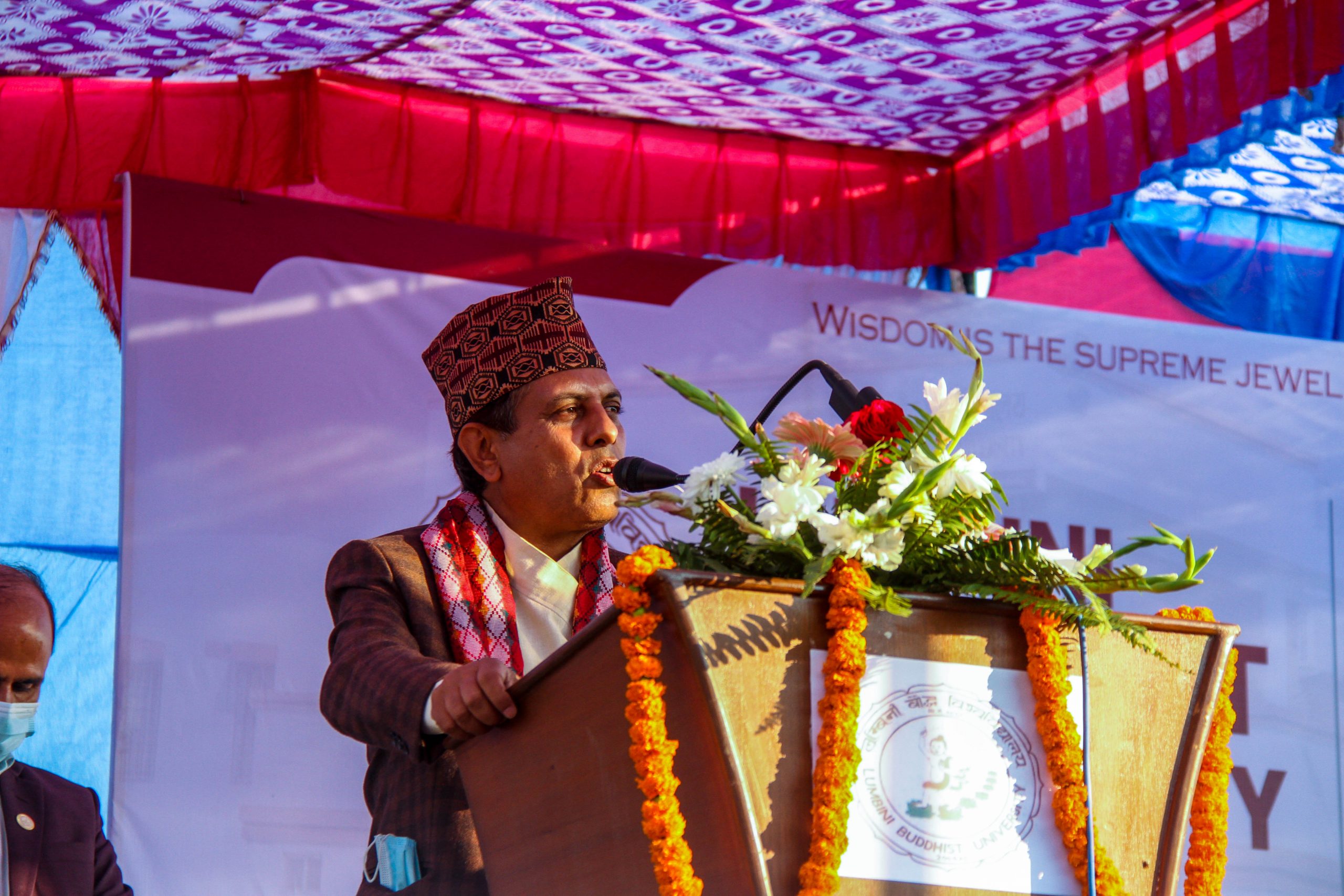 Academic ceremony at Lumbini Buddhist University Faculty of Buddhist Studies Nepal