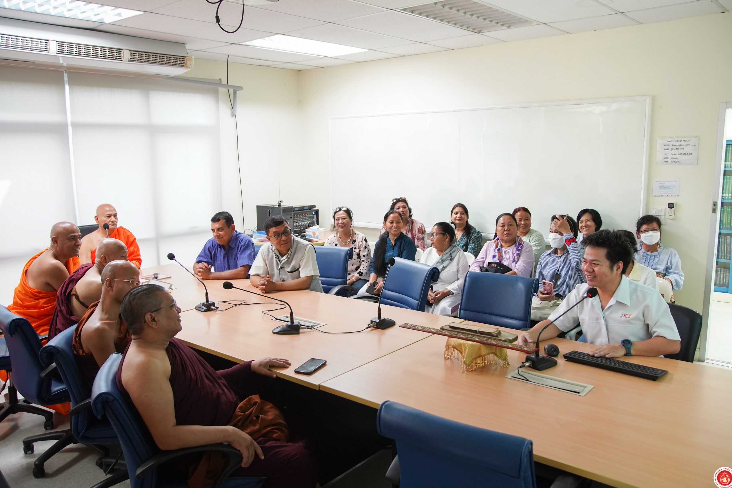Lumbini Buddhist University delegation meeting with Buddhist monks Thailand