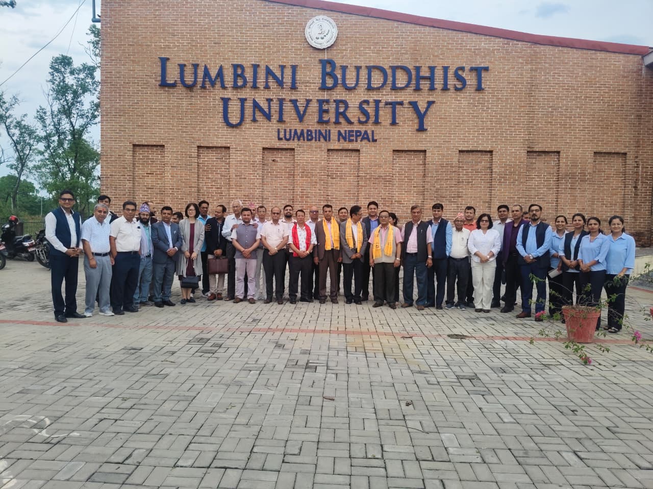 Tilak Ram Acharya and Lumbini Buddhist University