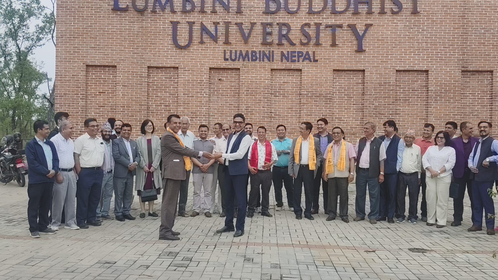 Tilak Ram Acharya and Lumbini Buddhist University
